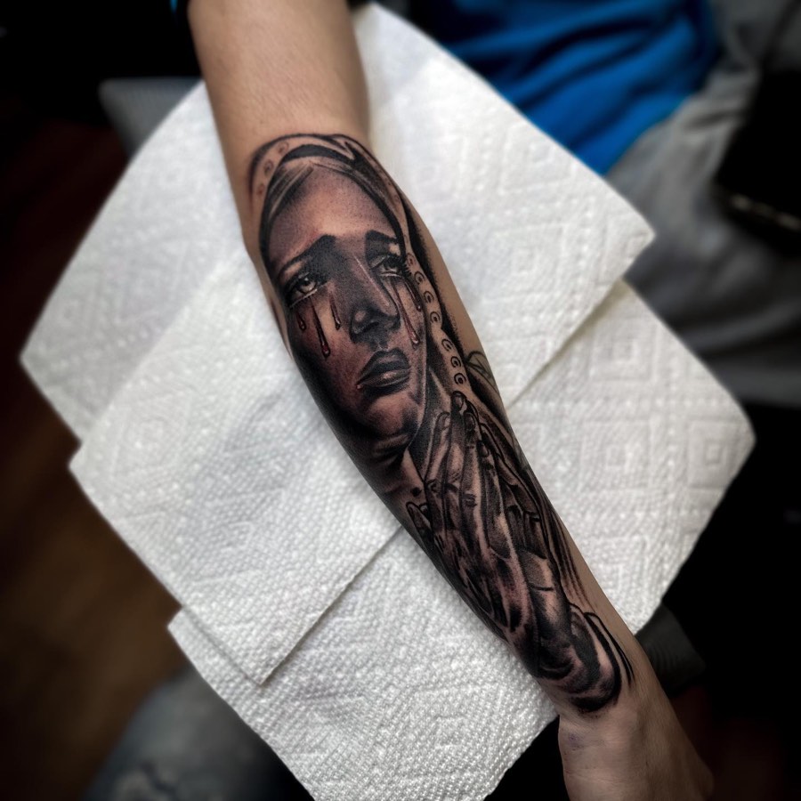 Japanese tattoo by Andy Electric
